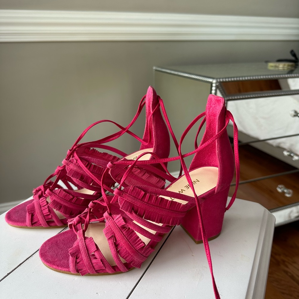 Nine West pink sandals